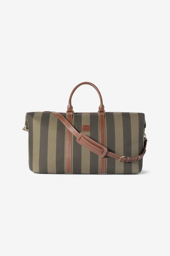 Marlowe Weekend Bag Green Stripe