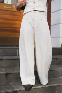 Massie Structure Pants Offwhite