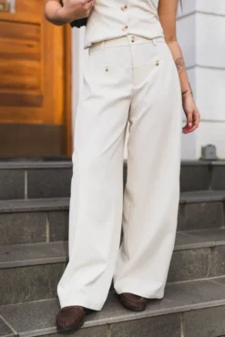 Massie Structure Pants Offwhite