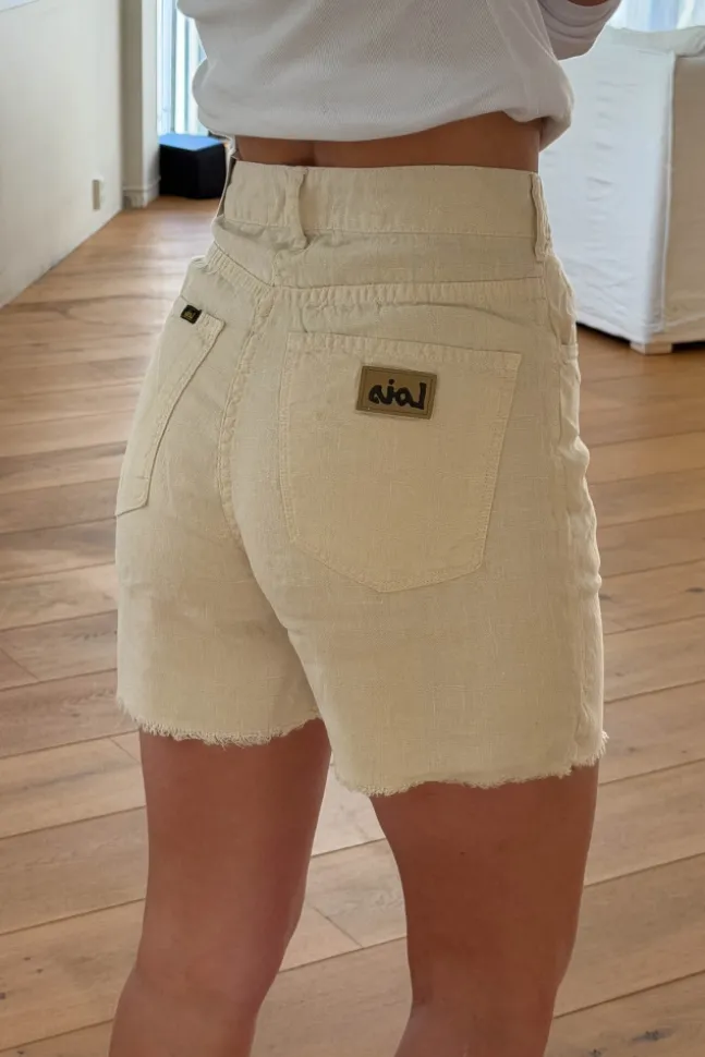 Maya Short Linen Summer Ecru