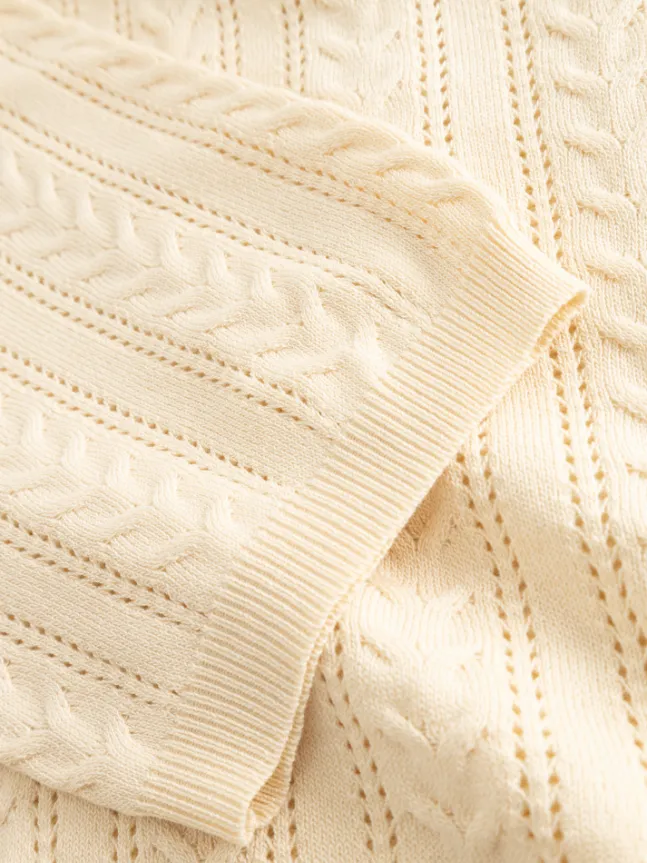 Mecca Knit Polo Ivory