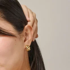 Melia Chunky Hoops Gold