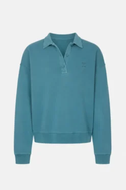 Mia Polo Sweatshirt Teal