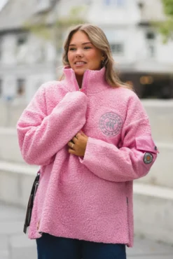 Micky Half Zip Pink