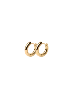 Midi Tube Hoops Gold
