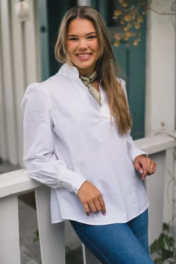 Mie Blouse Optical White