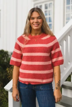 Milania Hope 2/4 Pullover STP F Rose/C Peach Melange