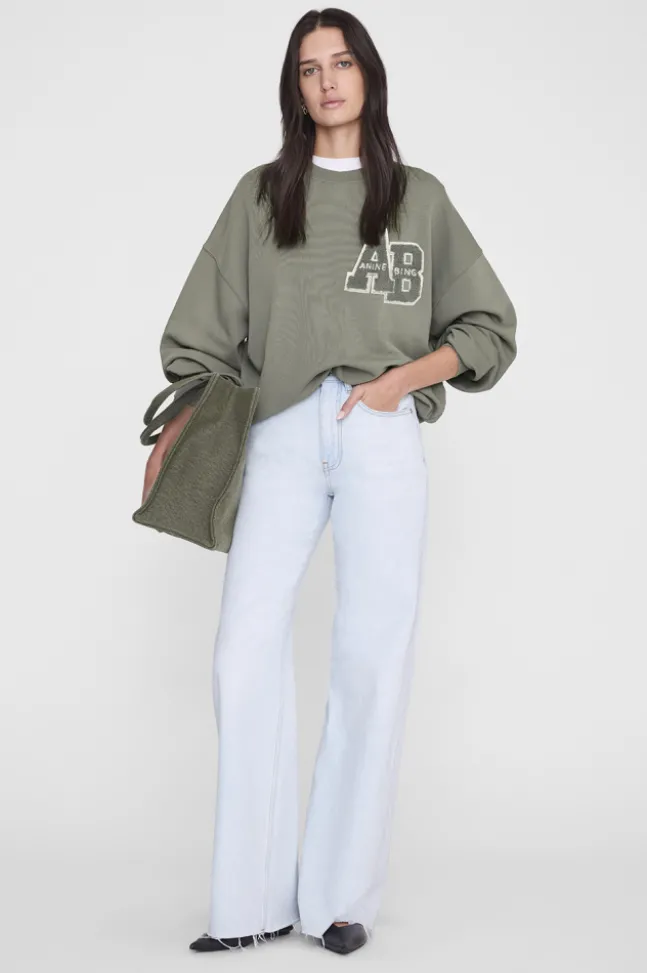 Miles Sweatshirt Letterman Desert Sage