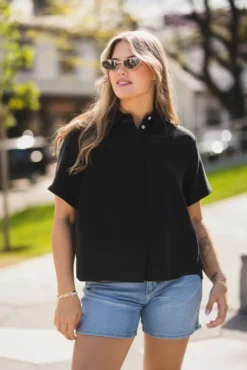 Mina SS Shirt 14028 Black