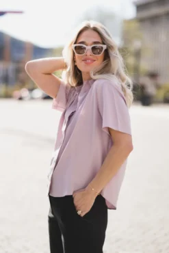 Mina SS Shirt 14028 Violet Ice