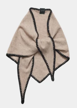 Mina Stitched Merino Scarf Desert