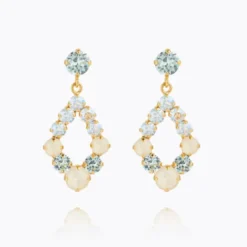 Mini Delia Earrings Gold Azore Combo