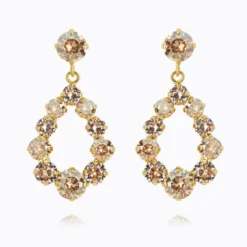 Mini Delia Earrings Gold Golden Combo