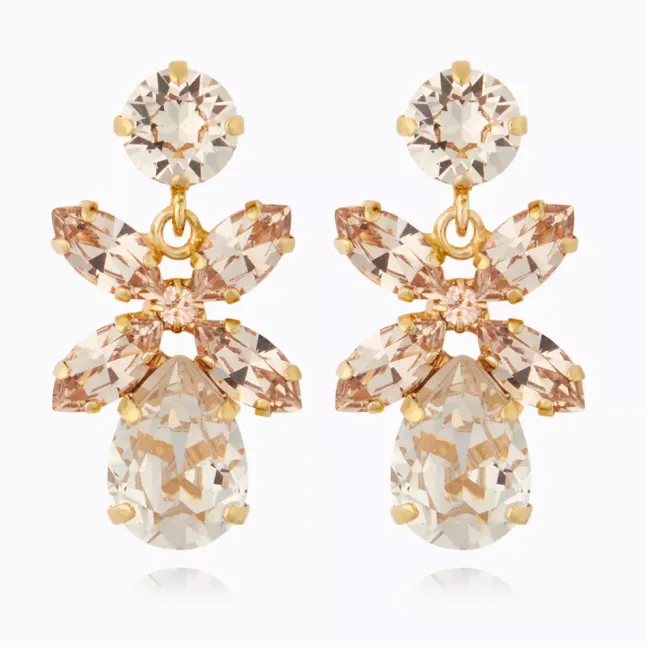 Mini Dione Earrings Gold Silk