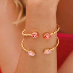 Mini Drop Bracelet Gold Flamingo Ignite