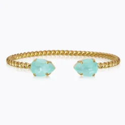 Mini Drop Bracelet Gold Soft Mint