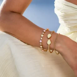 Mini Drop Bracelet Gold Soft Yellow