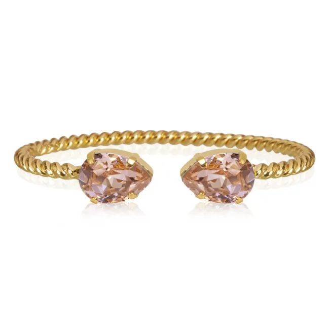 Mini Drop Bracelet Gold Vintage Rose