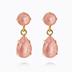 Mini Drop Earrings Gold Flamingo Ignite