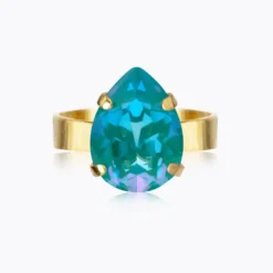 Mini Drop Ring Gold Laguna Delite