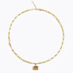 Mini Lydia Necklace Gold Golden Shadow