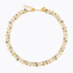 Mini Pomona Necklace Gold Black Golden Combo