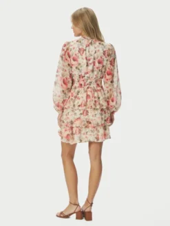 Mio Vintage Flower Dress Creme