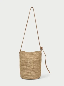 Mirabellee Straw Bucket Bag Undyed