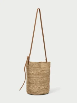 Mirabellee Straw Bucket Bag Undyed