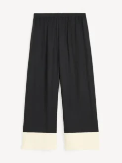 Mirabello Trousers Black White Color Block