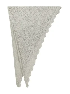 Misty Medium Pointelle Scarf Grey Melange