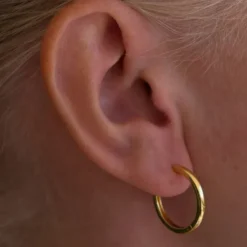 20mm Basic Hoops Gold
