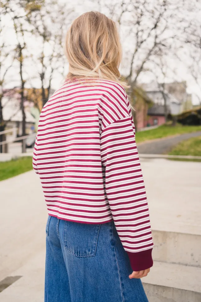Monde Krestiane Pullover STP Egret/Rhododend