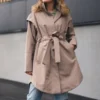 Monsun Coat Taupe