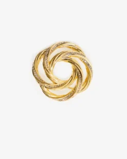 Moon Brooch Gold