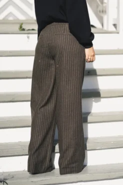 Moon Stripe 24 Trousers Brown