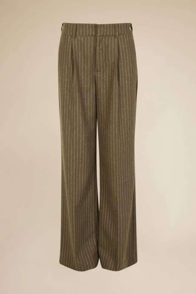 Moon Stripe 24 Trousers Brown