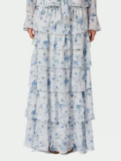 Morris Fleur Skirt Blue Floral