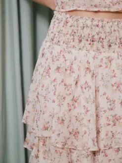 Morris Meadow Printed Skirt Creme