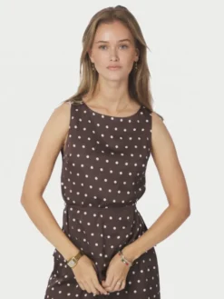 Nassa Big Dot Top Dark Brown
