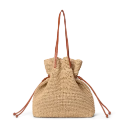 Natural Straw Shoulder Starfish Beige