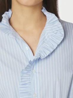 Nellie Soft Stripe Dress Light Blue