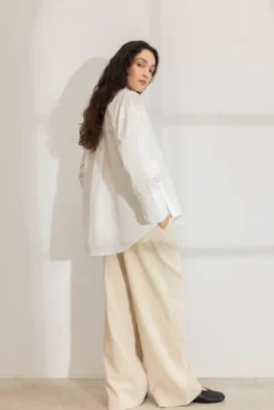 Nell Pearl Shirt White