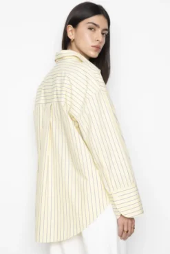 Nell Shirt Light Yellow Stripe