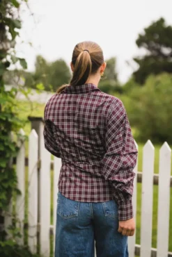 Neoella Medium Check Shirt Plum