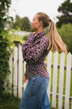 Neoella Medium Check Shirt Plum