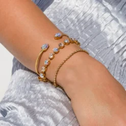 Nicola Bracelet Gold Aurore Boreale
