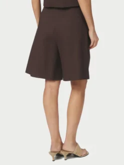 Nika Linen Shorts Dark Brown