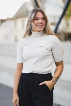 Nikola Kellsie SS Pullover Ecru