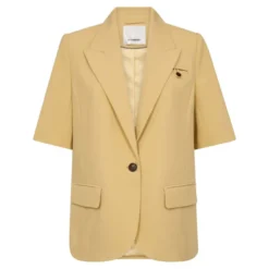 Nilan Fitted SS Blazer Pale Yellow